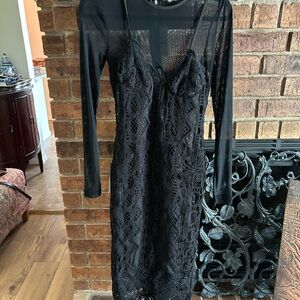 Bardot Black Long Sleeve Dress